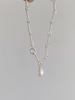 Pulsera de perlas de cadena trenzada pequeña exquisita de plata esterlina S925 retro francesa, pulsera de alta calidad para mujer, pulsera a juego