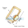 Acessórios para joias DIY mosquetão de parafuso micro-incrustado de cobre puro fivela ajustável para pulseira e colar