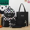 Mochila Escolar Femenina Primaria Estudiantes de Secundaria Grado 3 a Grado 5 y Grado 6 Gran Capacidad Estilo Coreano Pequeña Fresca Secundaria Mochila Combinable