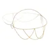 Acessórios de Comércio Exterior Europeus e Americanos Headdress de Corrente com Franjas de Lantejoulas Super Brilhantes Headdress Minimalista de Corrente com Franjas Corrente de Cabeça Versátil para Mulheres