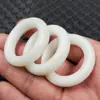 Pingente de Jade Pingente de anel Xiuyu Pingente de fivela de Jade Xiuyu branco Pingente perfurado Pingente de colar Pingente de carro Pingente de jade