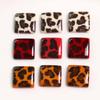 Corea del Sur Temperamento Joker Acrílico Estampado Leopardo Parche Cuadrado DIY Tocado Horquilla Accesorios Material para Carcasa de Teléfono Móvil
