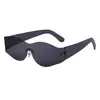 [Personalizado] Gafas de Sol de Una Pieza de Moda Europea y Americana para Hombres, Gafas de Sol con Protección Solar para Ciclismo al Aire Libre, Gafas de Sol