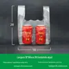 Sacos plásticos brancos de grau alimentício para atacado, sacos convenientes para alimentos, sacos transparentes, sacolas descartáveis para carregar