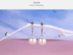 新品供应隐形弹力耳夹 时尚潮流无耳洞耳环 有吊珍珠弹簧耳夹批发