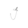 Brincos de Cauda de Peixe de Golfinho Moda Feminina Atmosféricos Personalizados Sereia Ji Sonho Brilho Diamante Espuma de Sereia Clipe de Orelha para Osso da Orelha