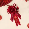 Nuevo ramillete de boda chino para novio y novia, padrino y dama de honor, ramillete de boda, juego completo de suministros para boda