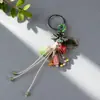 Pingente de Bolsa Étnica Frutas da Floresta Cerâmica Chaveiro de Castanha Feito à Mão Novo Estilo Chinês Ornamento de Castanha Literário