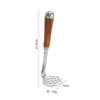 304 Machacador de Patatas con Mango de Palo de Rosa, Gadget Multifuncional para Cocina del Hogar, Machacador de Comida para Bebés