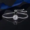 Pulseira Elástica Mais Vendida, Pulseira de Ágata Trevo de Quatro Folhas, Acessórios de Pulseira com Letras e Animais, Estoque Pronto do Fabricante Atacado