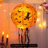 Linternas de calabaza de Halloween, linternas brillantes de mano para niños, proyectos de manualidades DIY para preescolar, decoraciones para fiestas