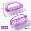 Cepillo para uñas, cepillo para polvo, cabeza redonda con tapa, cepillo grande para uñas, cepillo de cuerno, cepillo para limpiar polvo, cepillo de lana suave para tubos
