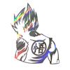 Pegatinas populares de comercio exterior anime Dragon Ball Wukong pegatinas decorativas para rasguños de ventana de coche motocicleta modificada pegatinas de coche de anime