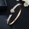 1 pulsera transfronteriza Ebay suministro de joyería súper brillante micro incrustado circonita pulsera abierta de mujer pulsera de circonita regalo