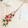 Momo Flor de Simulação Fruta Vermelha Arranjo Doméstico Flor Artificial Planta para Ambiente Externo Transfronteiriça Espuma Fruta de Espuma Sorveira Espinheiro