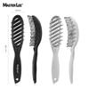 Masteri peine de costillas huecas peine curvador plástico de alta temperatura antiestático peine de peinado peine para el cabello venta al por mayor