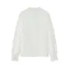 Atacado de Roupas Femininas Transfronteiriças Estilo Europeu e Americano Primavera 2026 Novo Top Camisa Casual Versátil de Cor Sólida com Acabamento em Renda