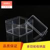 Caixa de Armazenamento de Joias Personalizada, Caixa Quadrada Transparente de Plástico Acrílico, Caixa de Armazenamento de Mesa de Grande Capacidade com Tampa