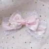 Crema color dulce original de primavera para bebé Lolita lazo extragrande pasador de pelo con lazo KC accesorios para el cabello