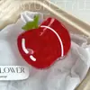 Pinza para el pelo con forma de fruta estilo Ins para mujer, linda pinza de tiburón de fresa y manzana, pinza para el pelo con corazón dulce y femenino, accesorio para el cabello