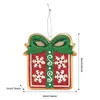 Nuevo Colgante de Árbol de Navidad Transfronterizo Helado Azul Encanto Pequeña Navidad de Caramelo Navideño Tridimensional Reno Adornos