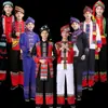 Trajes de Minorias Étnicas Trajes Masculinos Nacionalidade Yi Nacionalidade Bai Nacionalidade Tujia Nacionalidade Miao Nacionalidade Yao Nacionalidade Dong Nacionalidade Zhuang de Guangxi Trajes