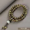 Pulsera de Sandalo Verde Argentino de 8mm con Doble Bucle para Hombres y Mujeres, Cuentas Budistas de Sandalo, Cuentas de Oración, Artículo Cultural, Regalo al por Mayor