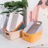 Caja rectangular de plástico de color sólido para almacenamiento de artículos diversos, cocina, oficina, baño, escritorio, hogar, cesta de almacenamiento de escritorio