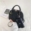 Bolso acolchado tipo concha estilo coreano 2026 nuevo de moda casual bolso de mano de moda verano texturizado simple bandolera