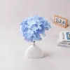 Pétalas Criptografadas 5 Cabeças Hortênsia Flor de Seda Flor de Simulação Novo Estilo Chinês Ornamento Festival Casa Decoração Suave Galhos de Flores Combinando