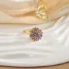 Anillo Giratorio de Nicho Personalizado para Mujer con Circonita Microincrustada, Elegante y Fresco, Sensación de Alta Gama, Joyería Versátil de Anillo Redondo con Diamantes Completos