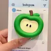 Funda Estéreo de Silicona Frosted Frutal para Magsafe Soporte Magnético Super Adsorción Retráctil de Escritorio Bolsa de Aire