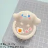 Perro de orejas grandes tridimensional luminoso huevo escalfado juego de comida accesorios de resina manual DIY encogimiento simulación casa de juegos para niños comida
