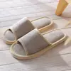 Club de Salón de Belleza Hotel de Alojamiento Especial Zapatillas Especiales Zapatillas para Piso de Interior Lino Engrosado Punta Abierta Zapatillas Caseras Venta al por Mayor
