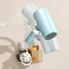 Suporte para Secador de Cabelo, Suporte de Secador de Cabelo para Preguiçosos Sem Furos, Montagem na Parede com Ventosa Mãos Livres, Suporte de Secador de Cabelo para Liberar Suas Mãos