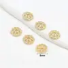 18 cor de ouro real acessórios de joias diy suporte de flor oco pulseira pulseira contas soltas contas de fio material de fecho atacado C16