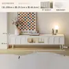 Mesa de Centro Estilo Crema Francesa Mueble de TV 2025 Nuevo Elegante Pequeño Apartamento Sala de Estar Almacenamiento en Casa Armario de Piso