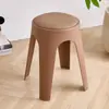Sillas de Comedor Nórdicas para Uso Doméstico, Taburetes de Plástico para Sala de Estar, Taburetes de Plástico de Patas Altas, Taburetes de Plástico Gruesos de Moda al por Mayor