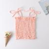 Suministro de ropa infantil: Tops de Punto Calado para Bebé, Tops Camisola para Niña, Chalecos de Encaje de Algodón Verano, Dropshipping, Nuevos Estilos de Verano
