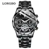 Reloj Longbo Longbo 83719 Venta al por Mayor Reloj de Cuarzo Transfronterizo Cronógrafo de Tres Ojos y Seis Manecillas Reloj Deportivo para Hombre Hombres