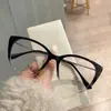 Chiai nova armação grande de TR90 personalidade olho de gato óculos anti-azul feminino moda retrô tendência armação de óculos para miopia