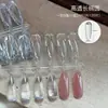 Muestras de nail art de color sólido, piezas de uñas de alta transparencia, nuevas tarjetas de color cuadradas cortas, ovaladas, de fondo plano, muestras de color especiales para práctica de uñas