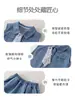 Nuevo conjunto de primavera y otoño para bebés niños, colección 2026: Conjunto de mezclilla estilo coreano, moderno y elegante para primavera y otoño, un conjunto de dos piezas