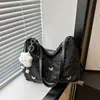 Bolso de Hombro Suave con Lazo, Gran Capacidad, Texturizado, Suave, Nuevo Verano 2024 para Mujer, Bolso Cruzado, Tote