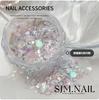 Arte de Uñas Atmósfera Color Mágico Brillo Mixto Fragmentos Irregulares Nebulosa de Ensueño Piezas Ultra Finas Armadura Portátil Material DIY