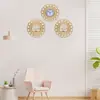 Reloj de Pared Retro de Venta Caliente Transfronterizo Reloj de Pared Electrónico Geométrico Reloj de Pared Decorativo para Fondo de TV Reloj Electrónico con Sentido Avanzado