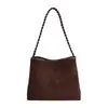 Bolso de mujer moderno estilo coreano 2026 nueva colección otoño/invierno, bolso de hombro simple y versátil para el día a día con acabado mate, diseño de bolso tipo cubo