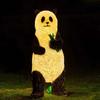 Lâmpada de panda para exterior lâmpada à prova d'água lâmpada de jardim lâmpada de paisagem Decoração de parque lâmpada de jardim de resina imitação lâmpada de gramado de animal imitação