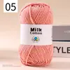 5 Ovillos de Hilo de Algodón Leche para Suéteres, Bufandas, Gorros de Muñecas DIY, Hilo de Algodón, Material de Hilo de Algodón, Fuente Mayorista