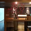 Árvore de Flor de Ameixa Artificial para Entrada de Floricultura, Planta Falsa, Árvore dos Desejos para Hall, Hotel, Shopping Center, Vitrine, Decoração de Paisagismo Interno